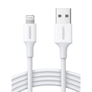 Alternative view of Ugreen cable USB 2.0 A lightning 2m, 5V/2.4A iPhone 7 / 7plus / 6S/ 6 / 6 Plus, iPhone 5s/5c/5, iPad Mini/Mini 2, iPad 1 m Blanco