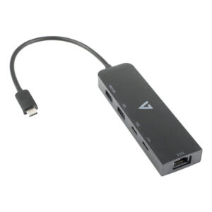 V7 Adaptador Ethernet 2.5 G USB-C macho a USB A hembra x 2, USB-C hembra x1, RJ45 hembra x1 negro V7 Adaptador Ethernet 2.5 G USB-C macho a USB A hembra x 2, USB-C hembra x1, RJ45 hembra x1 negro