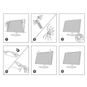 Alternative view of V7 Filtro de privacidad PS23W9AM de 23 in - 16:9 - Con fijación magnética