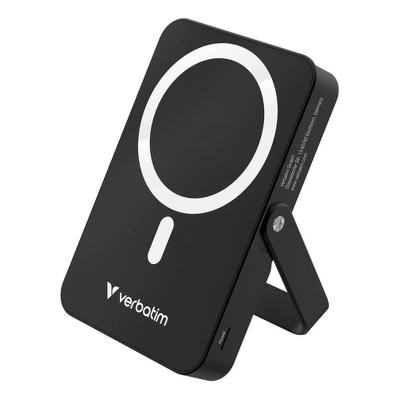 Verbatim Charge 'n' Go Magnetic Wireless Polímero de litio 10000 mAh Cargador inalámbrico Negro Verbatim Charge 'n' Go Magnetic Wireless Polímero de litio 10000 mAh Cargador inalámbrico Negro