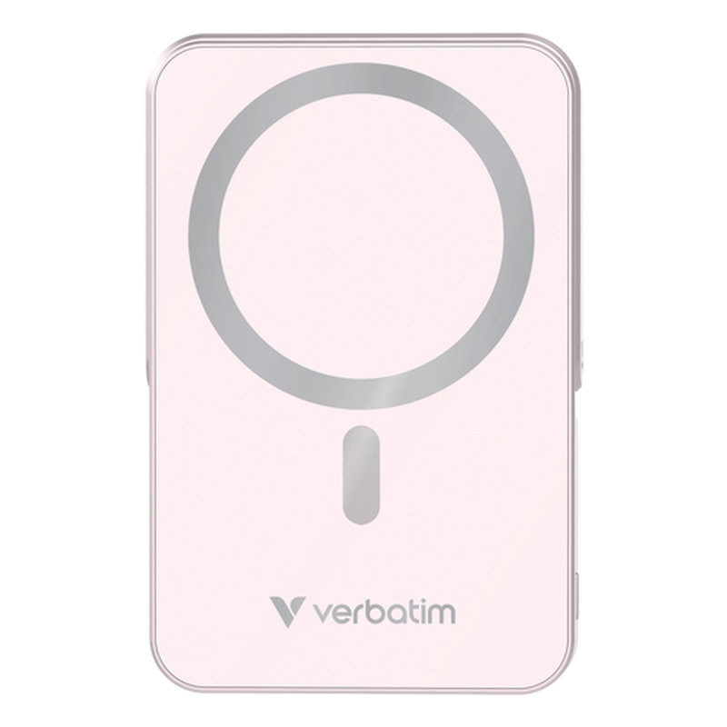 Verbatim Charge 'n' Go Magnetic Wireless Polímero de litio 10000 mAh Cargador inalámbrico Rosa - Imagen 2