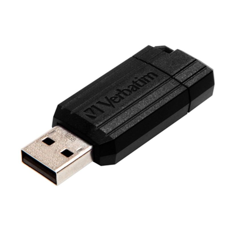 Verbatim PinStripe - Unidad USB de 16 GB - Negro