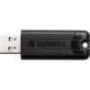 Verbatim PinStripe 3.0 - Unidad USB 3.0 de 128GB  - Negro