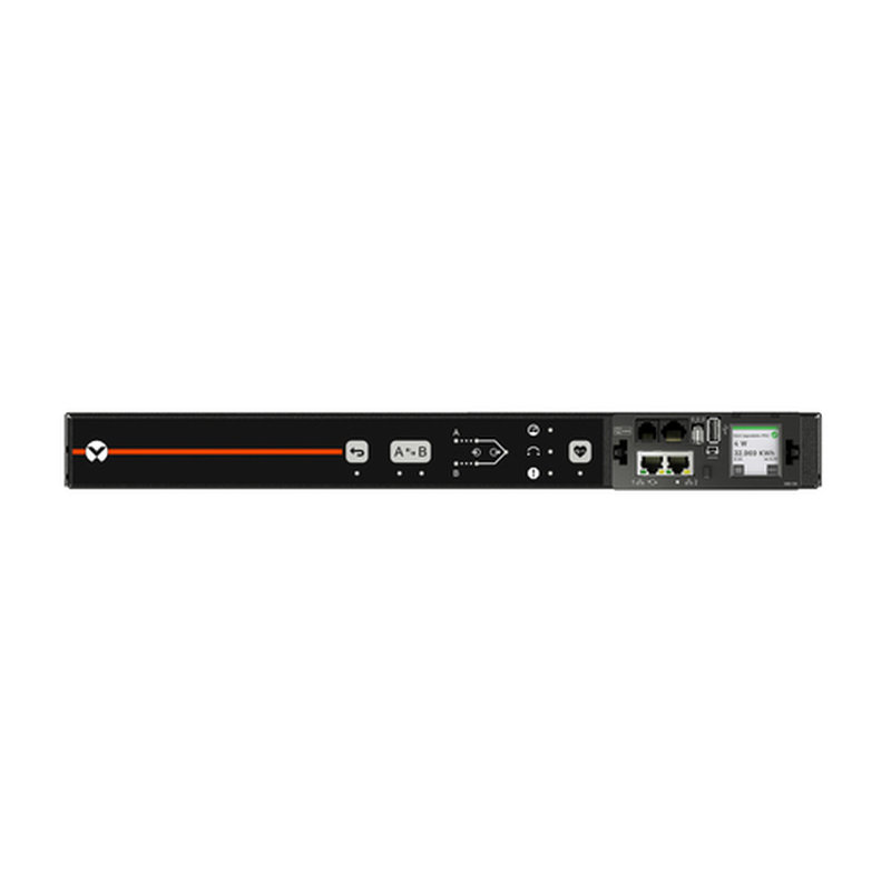 Vertiv Geist AU05M1R0-11PS63-3PS6PS6B411-D unidad de distribución de energía (PDU) 1 salidas AC 0U Negro