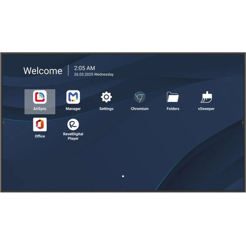 Viewsonic CDE5514-2C pantalla de señalización Pantalla plana para señalización digital 139,7 cm (55") LCD Wifi 500 cd / m² 4K Ultra HD Negro Procesador incorporado Android 14 24/7