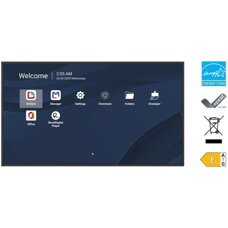 Viewsonic CDE5514-2C pantalla de señalización Pantalla plana para señalización digital 139,7 cm (55") LCD Wifi 500 cd / m² 4K Ultra HD Negro Procesador incorporado Android 14 24/7 - Imagen 8