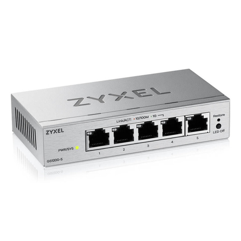 Zyxel GS1200-5V3 Gestionado L2 Gigabit Ethernet (10/100/1000) Escritorio Gris - Imagen 2