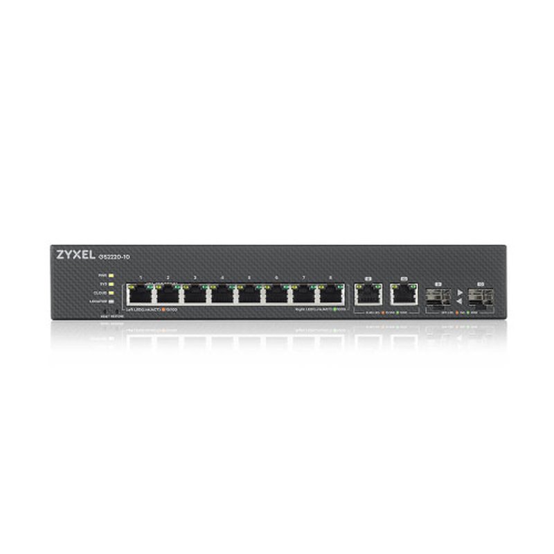 Zyxel GS2220-10-EU0101F switch Gestionado L2 Gigabit Ethernet (10/100/1000) Negro - Imagen 2