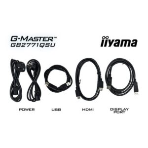 iiyama G-MASTER GB2771QSU-B1 pantalla para PC 68,6 cm (27") 2560 x 1440 Pixeles Wide Quad HD Negro