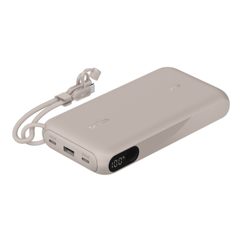 20k PD20W Pwr Bank w Display Sand 20k PD20W Pwr Bank w Display Sand