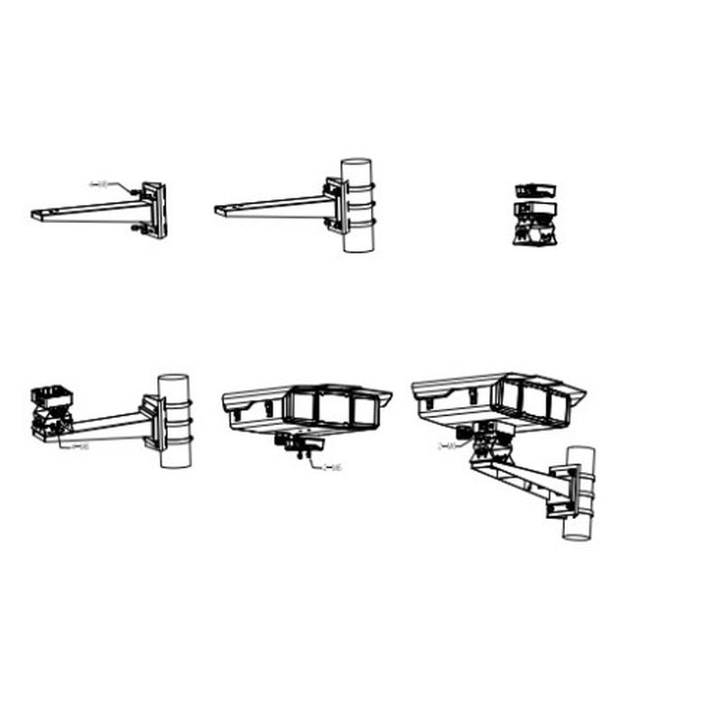 (3012) DAHUA SOPORTE PARA MONTAJE EN PARED DE ACERO, HASTA 30KG (3012) DAHUA SOPORTE PARA MONTAJE EN PARED DE ACERO, HASTA 30KG - Imagen 3