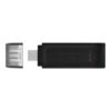 Kingston Technology DataTraveler 70 unidad flash USB 64 GB USB Tipo C 3.2 Gen 1 (3.1 Gen 1) Negro