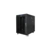 ARMARIO LANBERG RACK 19" 15U 600X800 FLAT PACK NEGRO PUERTA CRISTAL CON LCD