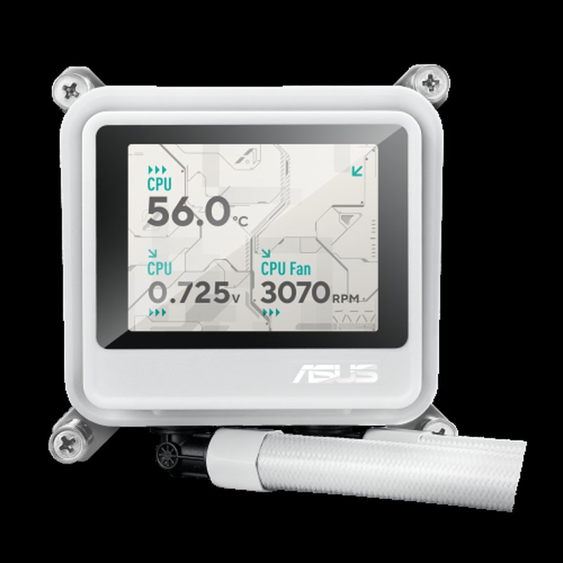 ASUS MAX Gaming LC 360 ARGB LCD White Edition Procesador Sistema de refrigeración líquida todo en uno 12 cm Blanco ASUS MAX Gaming LC 360 ARGB LCD White Edition Procesador Sistema de refrigeración líquida todo en uno 12 cm Blanco - Imagen 4
