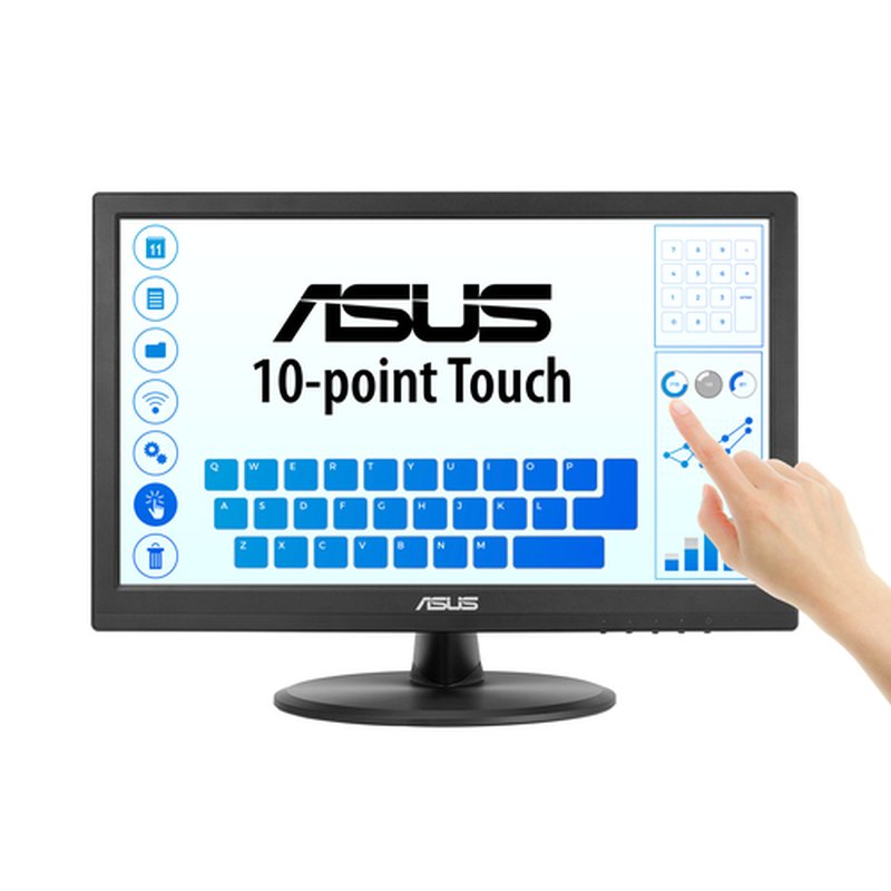 ASUS Touch VT169HE pantalla para PC 39,6 cm (15.6") 1920 x 1080 Pixeles Full HD LED Pantalla táctil Mesa Negro - Imagen 5