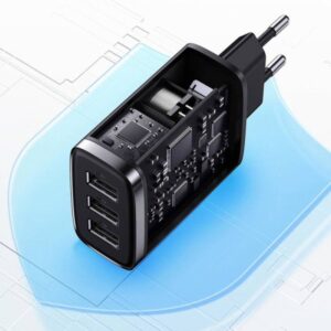BASEUS COMPACT  CHARGER 3U 17W EU BLACK
