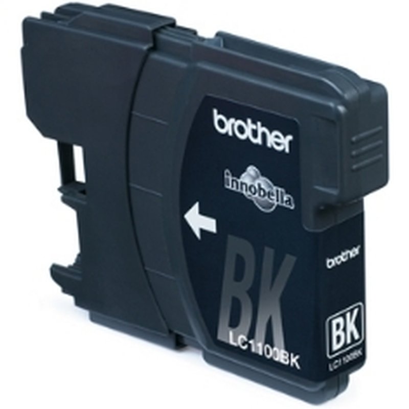 Brother LC-1100BK Black Ink Cartridge cartucho de tinta 1 pieza(s) Original Negro