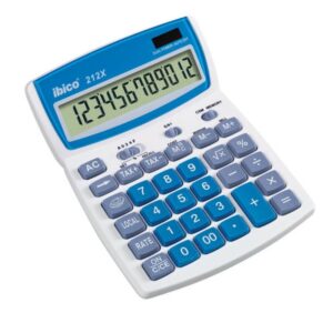 CALCULADORA DE SOBREMESA DE 12 DIGITOS MODELO 212X SOLAR / PILA IBICO IB410086