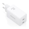 CARGADOR AISENS GAN 65W 2XUSB-C PD3.0 QC4.0 BLANCO