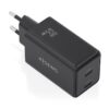 CARGADOR AISENS GAN 65W 2XUSB-C PD3.0 QC4.0 NEGRO