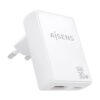 CARGADOR AISENS GAN PARED 30W USB-C PD3.0 QC4.0 USB-A QC3.0 BLANCO