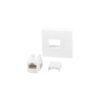 CONECTOR KEYSTONE LANBERG RJ45 CAT.6A UTP PARED 45X45 BLANCO