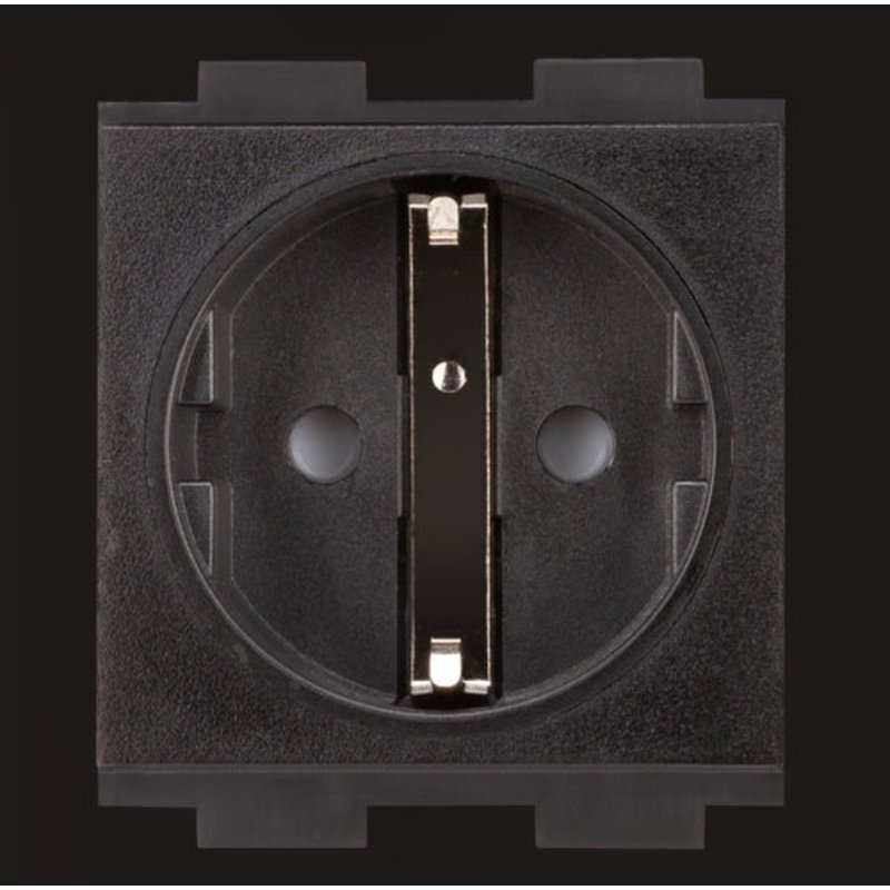 CRESTRON AC POWER OUTLET MODULE FOR FT2 SERIES, SINGLE, EUROPEAN "SCHUKO,” TYPE F (FT2A-PWR-EU-1-BASIC) 6508436