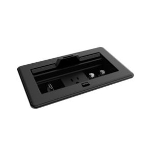 Alternative view of CRESTRON FLIPTOP FT2 SERIES CABLE MANAGEMENT SYSTEM, 202 SIZE, MECHANICAL, PASS-THROUGH LID, BLACK (FT2-202-MECH-PTL-B) 6511668