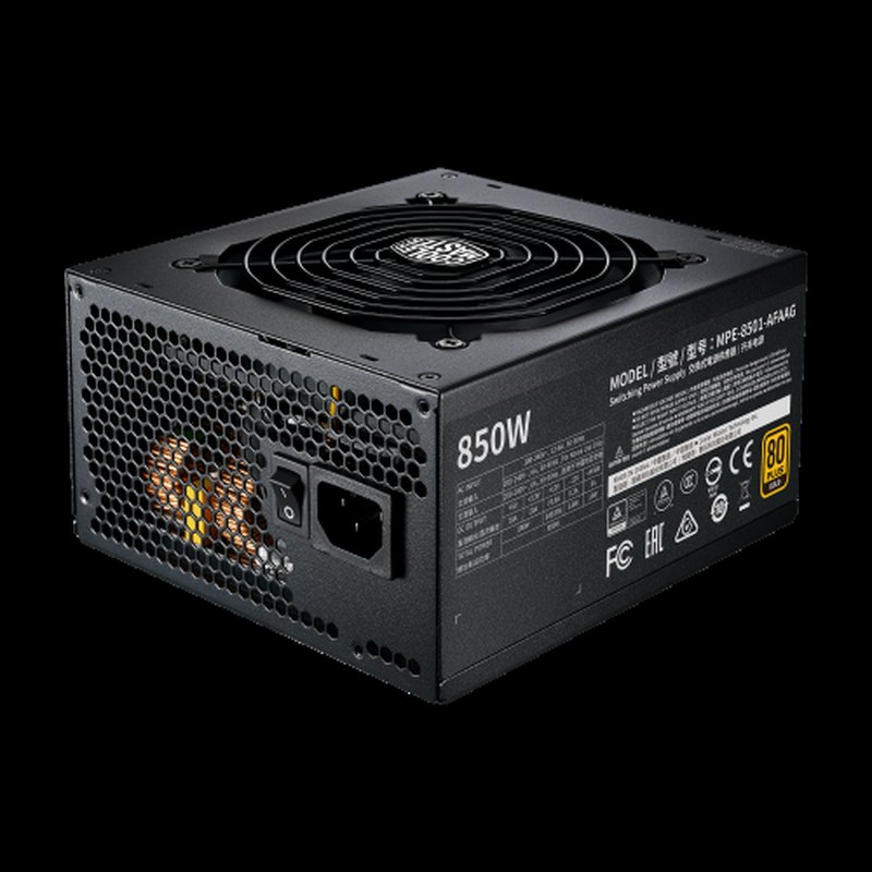 Cooler Master MWE Gold 850 - V2 Full Modular unidad de fuente de alimentación 850 W 24-pin ATX ATX Negro - Imagen 2