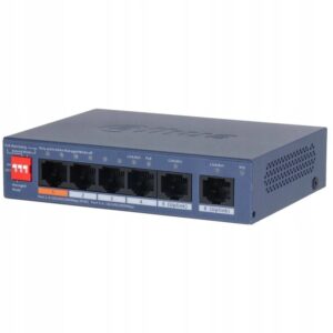 (DH-CS4006-4GT-60-V2) DAHUA SWITCH 6 PUERTOS CLOUD MANAGED GIGABIT, 4 PUERTOS POE, 60W, HI-POE, L2