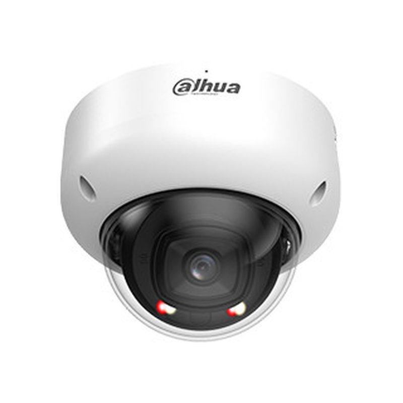 (DH-IPC-HDBW5859RP-ASE-IL-0280B) DAHUA CAMARA IP  MINIDOMO SERIE 5 XINGHAN IA, 8MP, IR 50M, IP67/IK10, SOPORTA MICROSD HASTA 1TB, 12 VDC / POE, FIJA 2.8MM