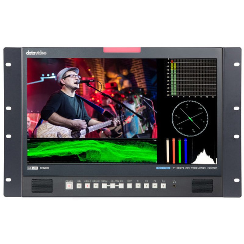 DataVideo TLM-170KR pantalla para PC 43,2 cm (17") 3840 x 2160 Pixeles LCD Negro