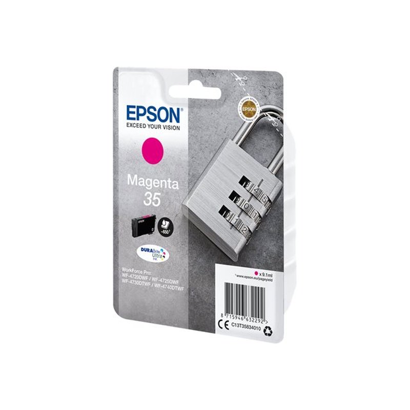 Epson Padlock Singlepack Magenta 35 DURABrite Ultra Ink Epson Padlock Singlepack Magenta 35 DURABrite Ultra Ink