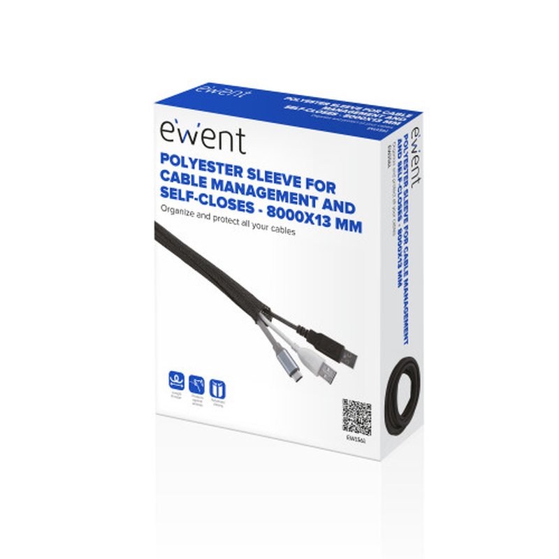 Ewent EW1561 organizador de cables Universal Pasacables Negro 1 pieza(s) - Imagen 2