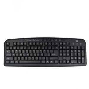 Ewent EW3195 teclado USB QWERTZ Portugués Negro