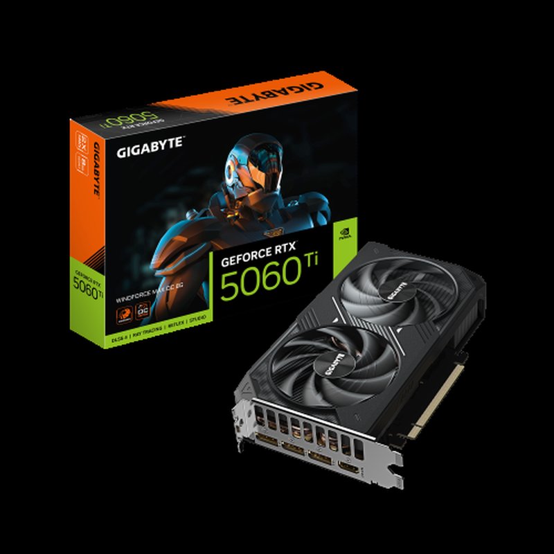 GIGABYTE GeForce RTX 5060 Ti WINDFORCE MAX OC 8G Tarjeta Gráfica – 8 GB GDDR7, 128 bits, PCI-E 5.0, 2587 MHz Frecuencia del núcleo, 3 x DisplayPort, 1 x HDMI, NVIDIA DLSS 4, GV-N506TWF2MAX OC-8GD GIGABYTE GeForce RTX 5060 Ti WINDFORCE MAX OC 8G Tarjeta Gráfica – 8 GB GDDR7, 128 bits, PCI-E 5.0, 2587 MHz Frecuencia del núcleo, 3 x DisplayPort, 1 x HDMI, NVIDIA DLSS 4, GV-N506TWF2MAX OC-8GD