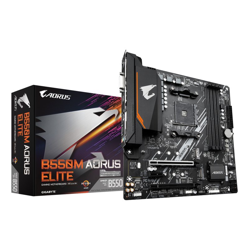 Gigabyte B550M AORUS ELITE AMD B550 Zócalo AM4 micro ATX