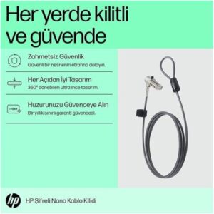 HP Bloqueo de cable con combinación Nano