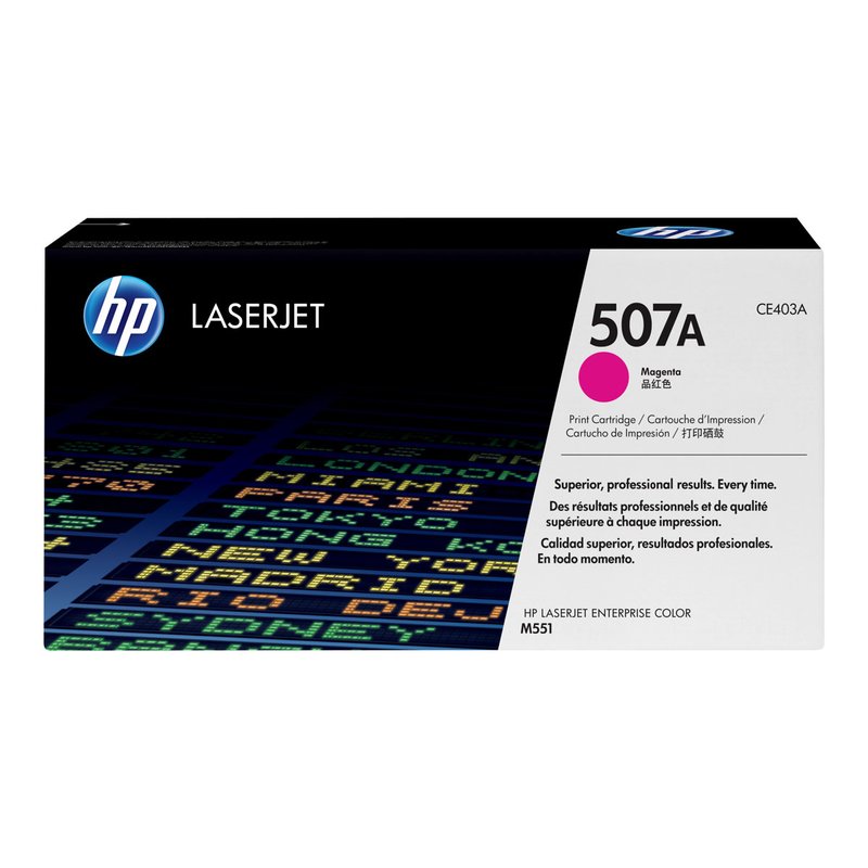 HP Cartucho de tóner original LaserJet 507A magenta