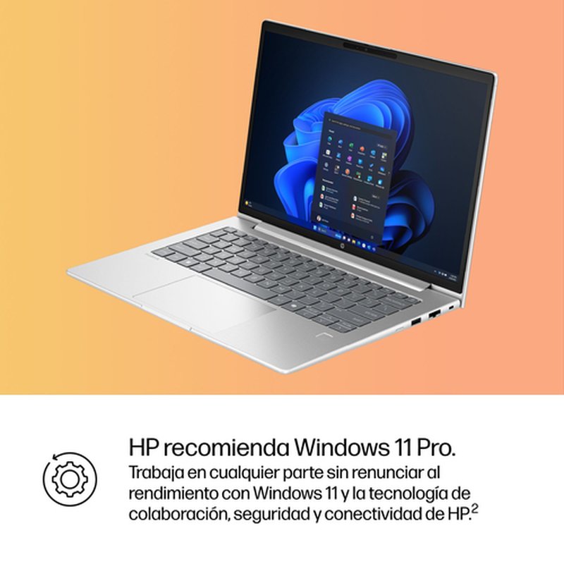 HP ProBook 4 G1iR Wolf Pro Security Edition Intel Core 5 120U Portátil 35,6 cm (14") WUXGA 16 GB DDR5-SDRAM 512 GB SSD Wi-Fi 6E (802.11ax) Windows 11 Pro Plata - Imagen 6