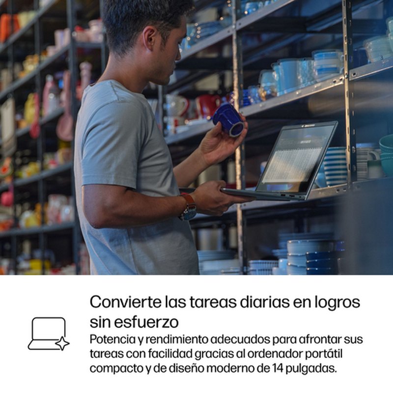 HP ProBook 4 G1iR Wolf Pro Security Edition Intel Core 5 120U Portátil 35,6 cm (14") WUXGA 16 GB DDR5-SDRAM 512 GB SSD Wi-Fi 6E (802.11ax) Windows 11 Pro Plata - Imagen 9