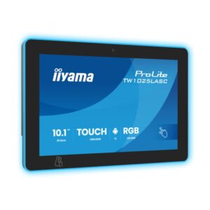 IIYAMA 10,1" RGB LED-LIGHTBAR PANEL-PC ANDROID 13+GMS, SOC QUAD-CORE RK3568 4GB, 32GB, PCAP 10-POINTS TOUCH, 1280X800, 390CD/M, IPS, SPEAKERS, MIC, CAMERA 5MP, NFC, RFID, LAN-POE, WIFI6, BT5.2, SD SLOT, 450CD/M2, CABLE COVER, IISIGNAGE (TW1025LASC-B3