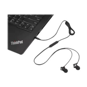 Lenovo 4XD1J77352 auricular y casco Auriculares Alámbrico Dentro de oído Oficina/Centro de llamadas Negro