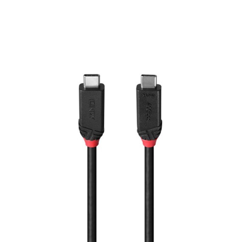 Lindy 37002 cable USB USB4 Gen 3x2 2 m USB C Negro Lindy 37002 cable USB USB4 Gen 3x2 2 m USB C Negro - Imagen 2