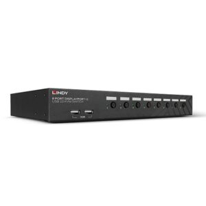 Lindy 39540 interruptor KVM Montaje en rack Negro