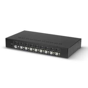 Alternative view of Lindy 39540 interruptor KVM Montaje en rack Negro