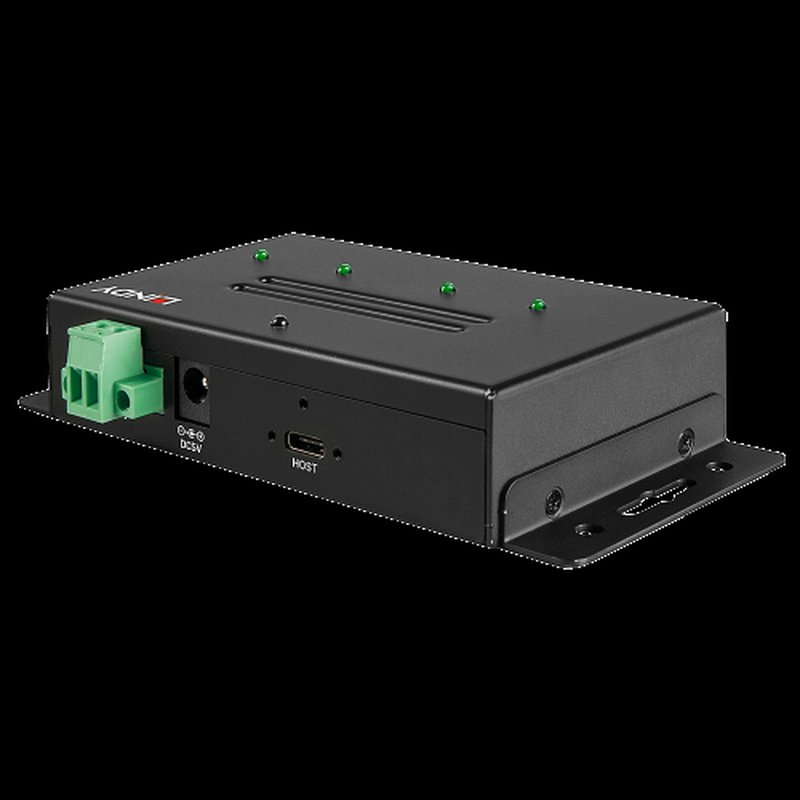 Lindy 43094 hub de interfaz USB 3.2 Gen 2 (3.1 Gen 2) Type-C 10000 Mbit/s Negro - Imagen 2