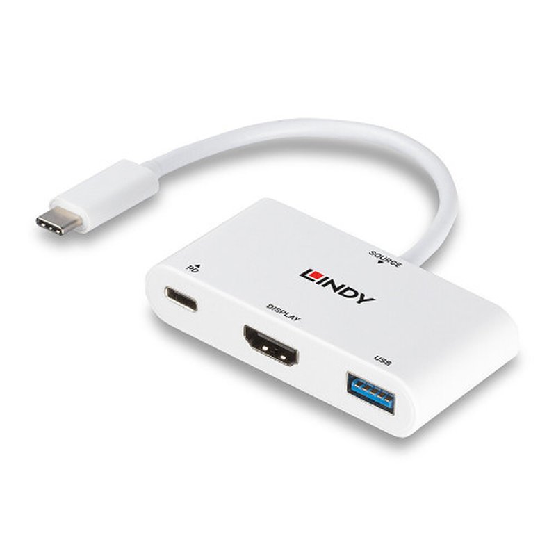 Lindy 43340 Adaptador gráfico USB 3840 x 2160 Pixeles Blanco - Imagen 5