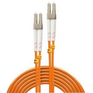 Alternative view of Lindy 46481 cable de fibra optica 2 m LC OM2 Naranja