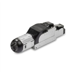 Alternative view of Lindy 62411 conector RJ45 Negro, Plata